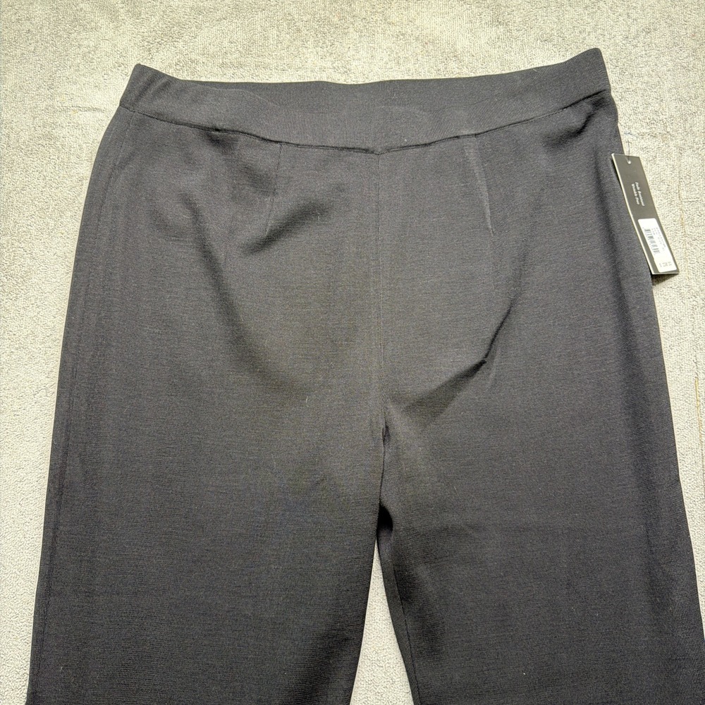 Misook Black Knit‎ Top and Pants Set Women's XL Sleeveless Top Pull On Pants - Picture 9 of 16